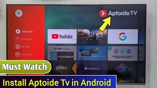 How to Install Aptoide Tv in Android Tv  smart tv me aptoide tv kaise download kare [upl. by Ephrem266]