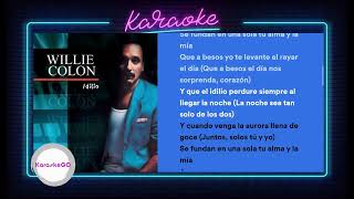 Idilio  Willie Colón Letra  KARAOKE PISTA INSTRUMENTAL OFICIAL [upl. by Hplar557]