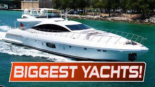 25 BIGGEST amp MOST EXPENSIVE Yachts at Haulover Inlet [upl. by Cain706]