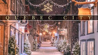 Christmas in Quebec City 4k [upl. by Appel388]