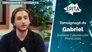 Bachelor Cybersécurité  Témoignage de Gabriel [upl. by Nuy]