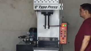 C TYPE 40 TON HYDRAULIC PRESS MACHINE [upl. by East]