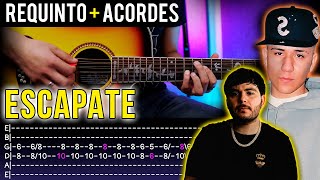 Escapate I Chino Pacas x Tito Double P I Tutorial Requinto I TABS en Guitarra PDF [upl. by Lahpos]