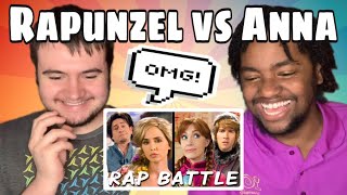 RAPUNZEL vs ANNA Princess Rap Battle explicit REACTION [upl. by Scrogan499]