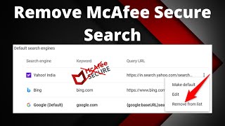 Change McAfee Secure Search [upl. by Vail88]