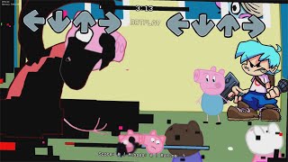 VS Peppa Pig  George Pig GLITCHED pibby mod UPDATE [upl. by Aryhs]