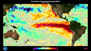 19971998 El NiñoSouthern Oscillation ENSO Sea Surface Temperature Anomalies SSTA [upl. by Alf]