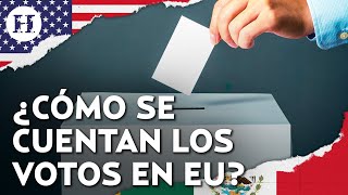 ¿Cómo es el conteo de votos en EU Así funciona el sistema electoral estadounidense [upl. by Elbart]