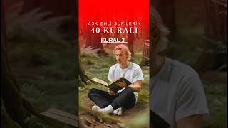 Aşk ehli sufilerin 40 kuralı kural 3 tasavvuf 40kural [upl. by Laundes]