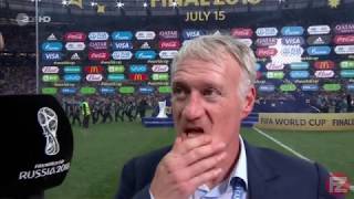 Didier Deschamps Post match interview  France vs Croatia  Fifa Worldcup final [upl. by Atteynad]