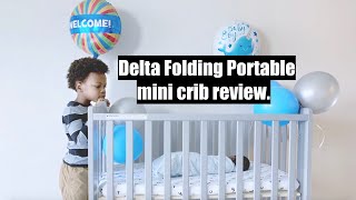 DELTA FOLDING PORTABLE MINI CRIB REVIEW 2020 WITH PICTURESVIDEO BEST CRIB 2020 LEMOMLIFE™ [upl. by Radburn]