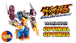 Transformers Beast Wars OPTIMAL OPTIMUS 1998 Super Class Transmetal [upl. by Neetsirhc]