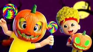 Halloween Dance with Pumpkin Head  D Billions Kids Songs [upl. by Kuska]