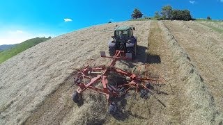 John Deere 6620 at Work on mountain [upl. by Eyatnod649]