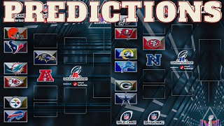 Whos Winning The Super Bowl  NFL Playoff Bracket Predictions [upl. by Strickman123]