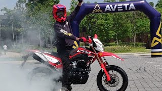 SUPERMOTO Mampu Milik  AVETA VTM 250M 250LX 250 M LX [upl. by Ihcego515]