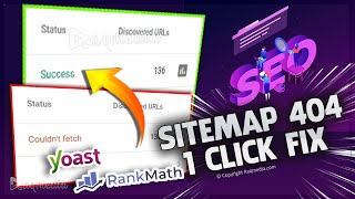 How to Fix WordPress Sitemap 404 Error Fix Yoast amp Rank Math In 1 Click [upl. by Yreffeg]