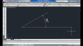 AutoCAD tutorial membuat garis dengan sudut kemiringan [upl. by Conal968]