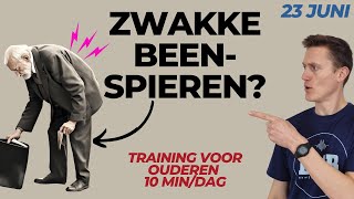 ZWAKKE BEENSPIEREN zorgen voor MEER PROBLEMEN dan je denkt Benen trainen voor 60plussers [upl. by Syxela]