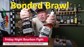 Bourbon Fight Evan Williams Bottled in Bond vs Benchmark Bonded [upl. by Agace]