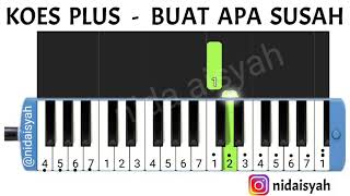 NOT ANGKA PIANIKA LAGU BUAT APA SUSAH KOES PLUS  TUTORIAL MUDAH MAIN PIANIKA LAGU BUAT APA SUSAH [upl. by Magbie]