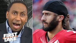 Stephen As message to Colin Kaepernick You better show up I dont want excuses  First Take [upl. by Hartley]