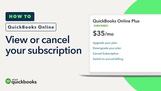 How to view or cancel your QuickBooks Online subscription [upl. by Koetke570]