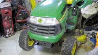 John Deere LA130 Riding Lawnmower Start Up Engine and Full Tour [upl. by Notnelc]