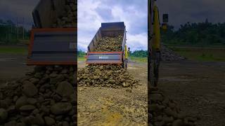 💥💥TATA 912 TIPPER Unloading Stone 💥💥 dumper jcb sujal13 tata [upl. by Pooh]