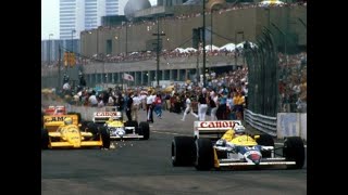 😎F1 1987 DETROIT GP🔥MANSELL SENNA FR💥DONATE TO VIEW ALL FULL RACE VIDEOS👍 [upl. by Chaker139]