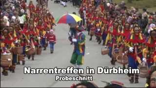 Narrentreffen Dürbheim Probeschnitt NZ Aixheim [upl. by Atnovart]