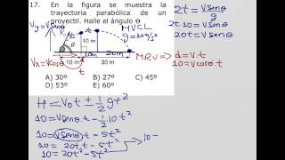 Como calcular el ángulo de lanzamiento en movimiento parabólico [upl. by Parsifal]