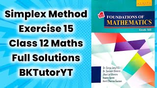 Simplex Method  Class 12 Maths NEB [upl. by Oad]