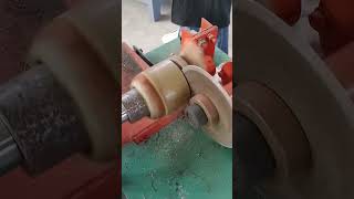 Rotor copper coil hobcutting process [upl. by Aivatra]