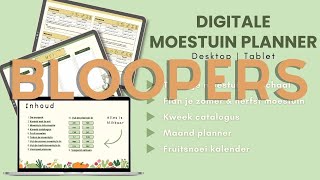 BLOOPERS  Moestuin planner [upl. by Adnylem]