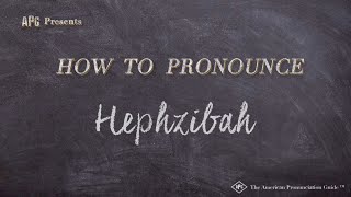 How to Pronounce Hephzibah Real Life Examples [upl. by Akim]