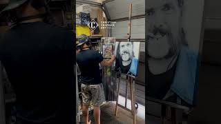 Lemmy Kilmister Original Painting Creation [upl. by Jojo]