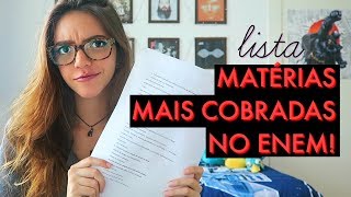 O QUE MAIS CAI NO ENEM Lista de matérias para revisar antes da prova  Débora Aladim [upl. by Dawson728]