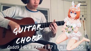 GOTOUBUN NO HANAYOME ∬ OP song guitar chord cover  Gotoubun no Katachi『五等分の花嫁∬』「 中野家の五つ子五等分のカタチ」 [upl. by Nimesh]