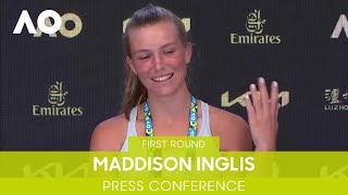 Maddison Inglis Press Conference 1R  Australian Open 2022 [upl. by Bohs]