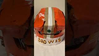 Browns Riddell Axiom footballhelmet cardboard shorts [upl. by Nailij]