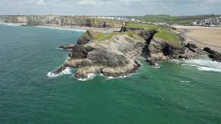 Newquay Cornwall UK drone [upl. by Crim]