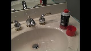 How to easily and quickly clear a clogged bathroom sink drain [upl. by Hastie]