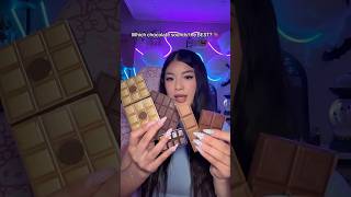 Which chocolate sounds the best 🍫 asmr shorts [upl. by Cir]