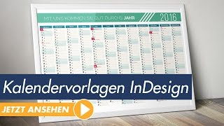 InDesign Tutorial Kalendervorlagen individuell und einfach anpassen [upl. by Shiau]