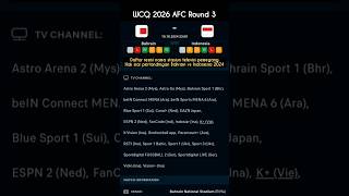 Daftar pemegang Hak siar laga bahrain vs indonesia timnasindonesia indonesiavsbahrain wcq2026 [upl. by Nosreme488]