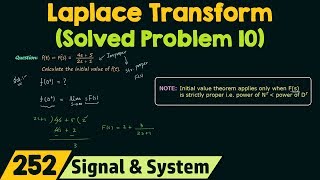 Laplace Transform Solved Problem 10 [upl. by Eri470]