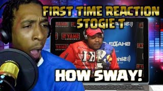 First Time Dj Reaction Stogie T  Sway FREESTYLE [upl. by Esenwahs264]