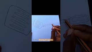 Drawing of a spatula Check out the full video short arttutorial [upl. by Ewens638]