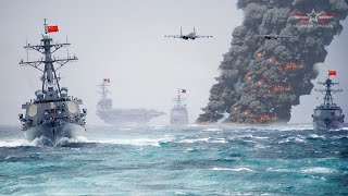 US Philippines and French aircraft carrier intercept Chinese ships returning to South China Sea [upl. by Jimmie3]